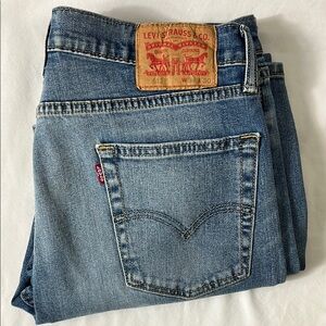 Levi's 513 Classic Blue Denim Waist 34 Length 30 Blue Jeans Red Tab Jeans